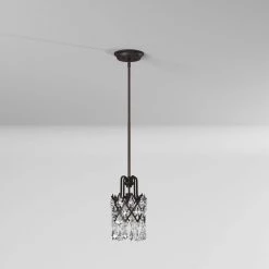 Ravina 1-Light Vintage Bronze Mini Pendant by Designers Fountain -Designers Fountain Shop vintage bronze designers fountain pendant lights 90330 vb 4f 1000