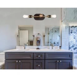 24 in. Miles 3-Light Vintage Bronze Industrial Bathroom Vanity Light by Designers Fountain -Designers Fountain Shop vintage bronze designers fountain vanity lighting 91003 vb 77 1000