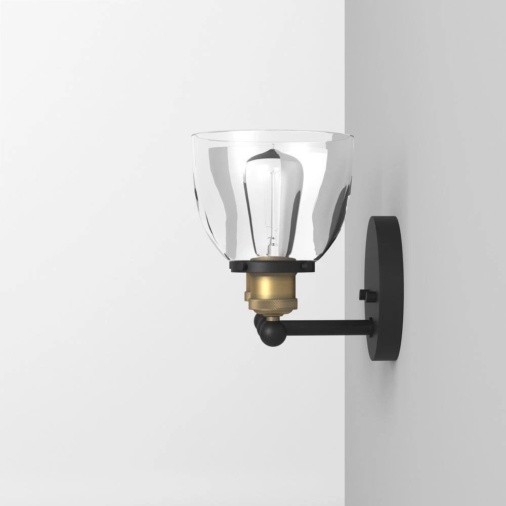 Bryson 14.88 in. 2-Light Vintage Bronze Mid-Century Modern Bathroom Vanity Light with Clear Glass Shades by Designers Fountain 9 Bryson 14.88 in. 2-Light Vintage Bronze Mid-Century Modern Bathroom Vanity Light with Clear Glass Shades by Designers Fountain - Image 7