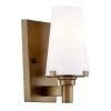 8 in. Hyde Park 1-Light Vintage Gold Modern Wall Mount Sconce Light with Opal Glass Shade by Designers Fountain -Designers Fountain Shop vintage gold designers fountain wall sconces 87901 vtg 64 1000