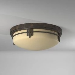 13 in. Mission Ridge 2-Light Warm Mahogany Ceiling Light Flush Mount by Designers Fountain -Designers Fountain Shop warm mahogany designers fountain flush mount lights 82121 wm 44 1000