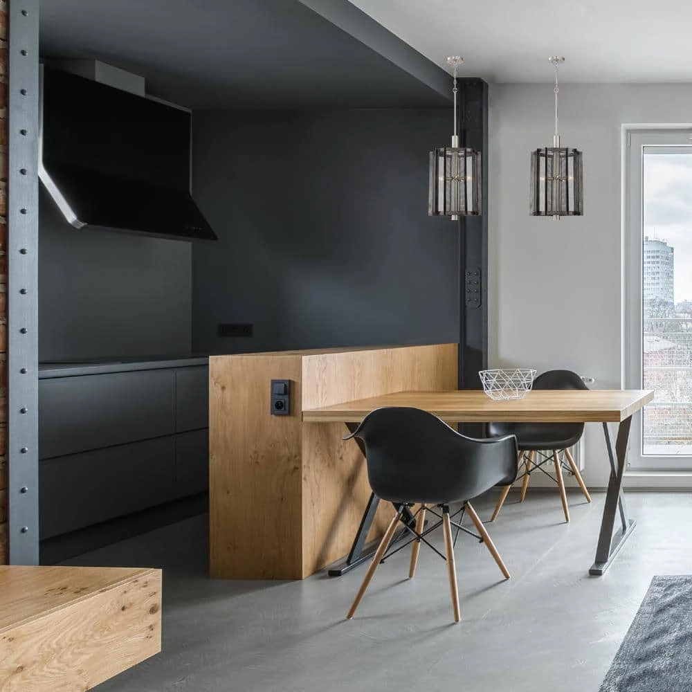 Baxter 5-Light Weathered Iron Hall and Foyer Pendant by Designers Fountain 4 Baxter 5-Light Weathered Iron Hall and Foyer Pendant by Designers Fountain - Image 2