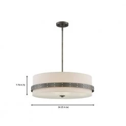 Garrett 4-Light Weathered Iron Pendant by Designers Fountain -Designers Fountain Shop weathered iron designers fountain chandeliers 92433 wi 1d 1000