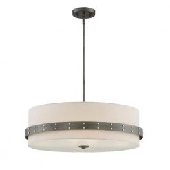 Garrett 4-Light Weathered Iron Pendant by Designers Fountain