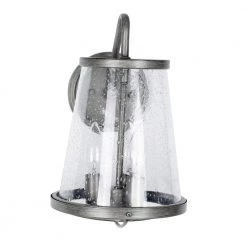 Darby 12.75 in. 3-Light Weathered Iron Industrial Outdoor Wall Sconce with Clear Seedy Glass Shade by Designers Fountain 12 Darby 12.75 in. 3-Light Weathered Iron Industrial Outdoor Wall Sconce with Clear Seedy Glass Shade by Designers Fountain -Designers Fountain Shop weathered iron designers fountain outdoor sconces 87092 wi a0 1000