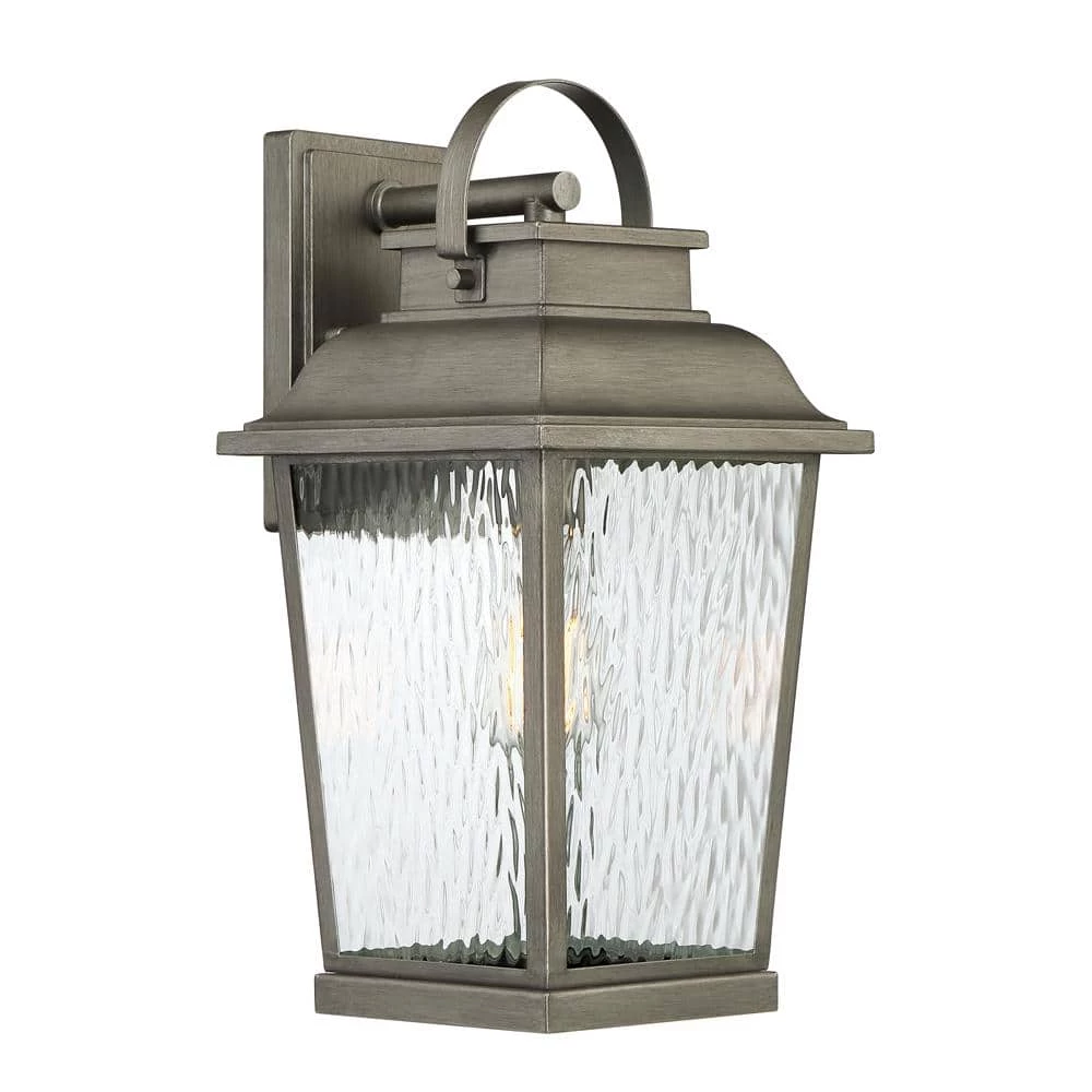Brinley 17 in. Weathered Iron 1-Light Outdoor Wall Lamp with Clear Water Glass Shade by Designers Fountain 3 Brinley 17 in. Weathered Iron 1-Light Outdoor Wall Lamp with Clear Water Glass Shade by Designers Fountain