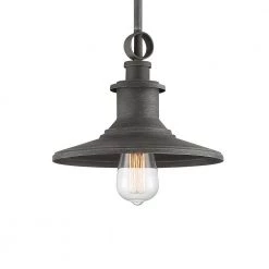 Aurora 1-Light Weathered Pewter Mini Pendant by Designers Fountain -Designers Fountain Shop weathered pewter designers fountain chandeliers d207m 10p wp 40 1000