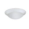 14 in. Lunar 2-Light Solid White Ceiling Light Flush Mount by Designers Fountain