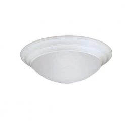 14 in. Lunar 2-Light Solid White Ceiling Light Flush Mount by Designers Fountain